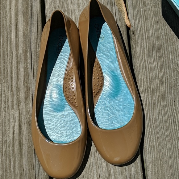 Oka-B Taupe Ballet Flats - Picture 3 of 6